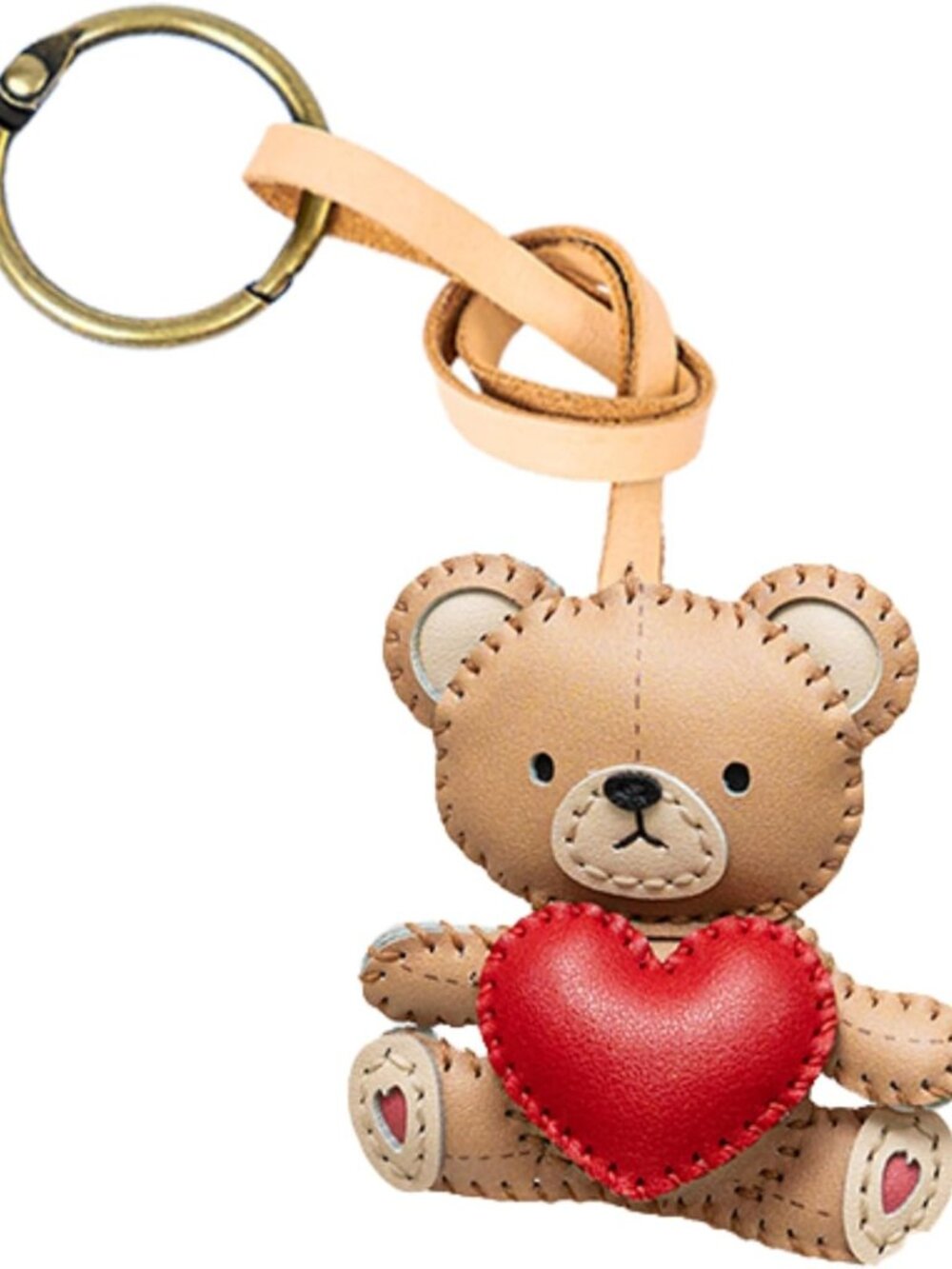Unique Leather Bag Charm - Fun Purse Keychain for Backpacks & Handbags